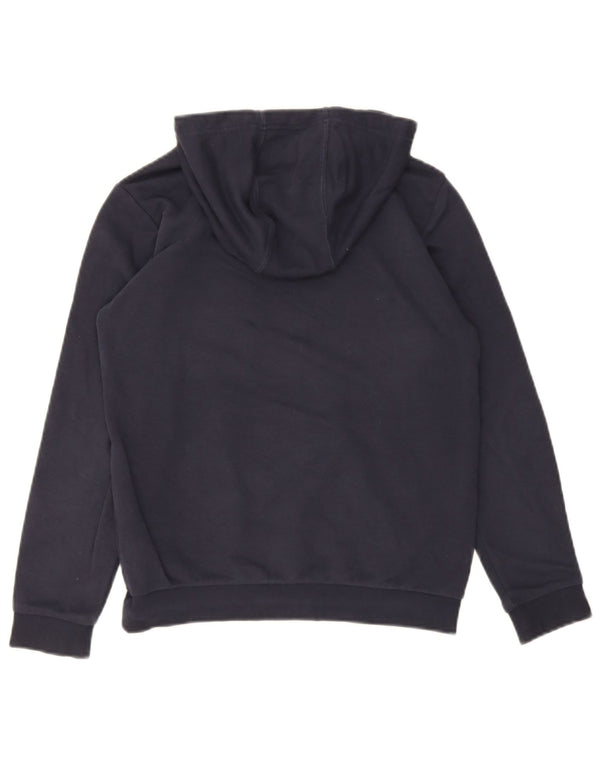 Adidas grafisk hættetrøje til drenge 11-12 år marineblå bomuld