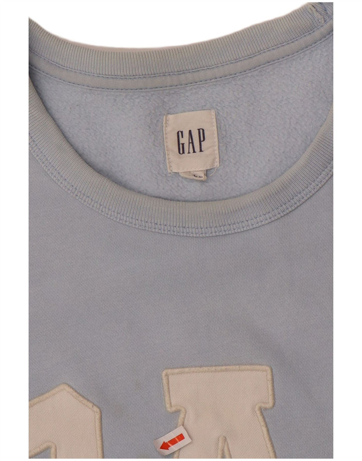 Gap Herre Grafisk Sweatshirt Jumper XL Blå Bomuld