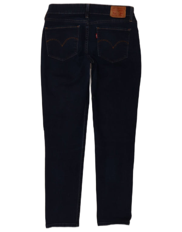 Levi's Dame 711 Skinny Jeans W28 L26 Marineblå Bomuld