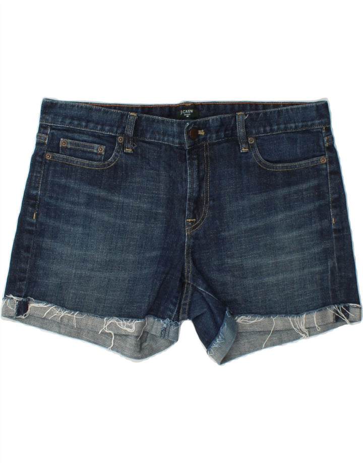 J. CREW Womens Hipslung Denim Shorts US 12 Large W32 Navy Blue Cotton Vintage J. Crew and Second-Hand J. Crew from Messina Hembry 