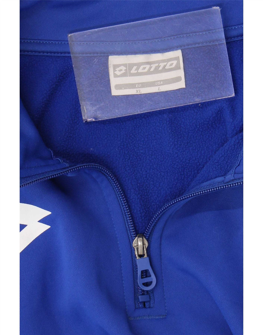 Lotto Herre Zip Neck Sweatshirt Jumper Large Blue