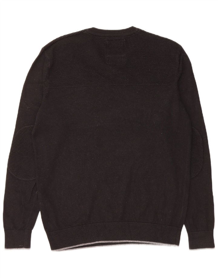 Musto Herre V-hals sweater Medium Sort Bomuld