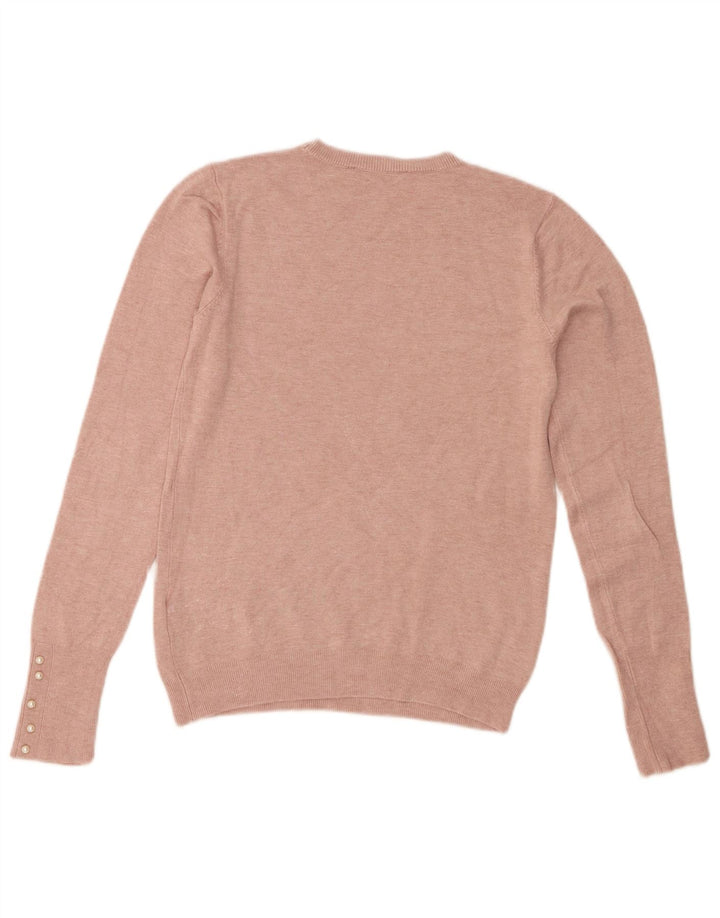 Zara Dame sweater med rund hals DK 12 Medium Pink Viscose