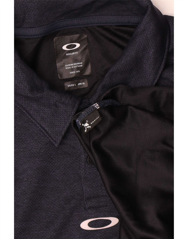 Oakley Herre Regular Fit Polo Shirt Large Navy Blue