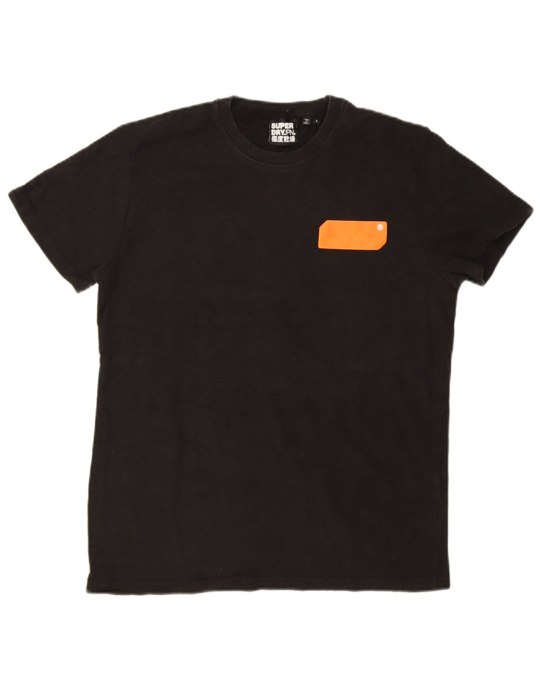 Superdry T-shirt top til mænd, stor sort polyester