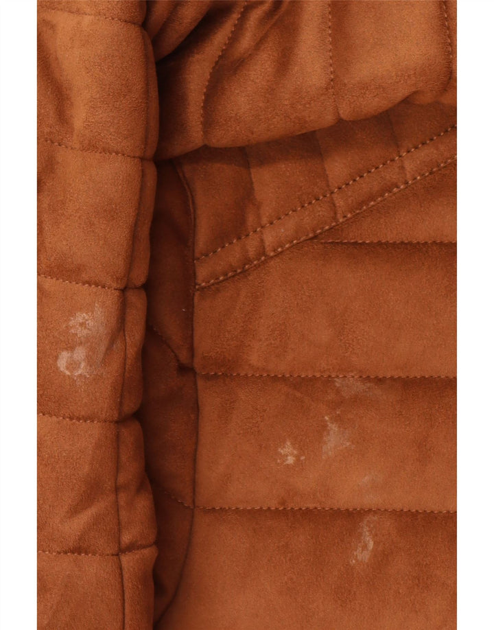 Zara Polstret Herrejakke UK 42 XL Brun Polyester