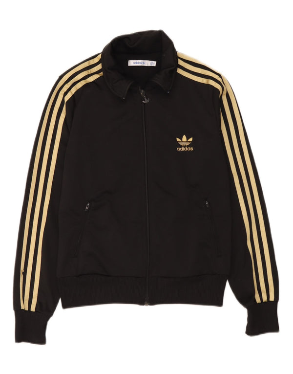 Adidas Dame Grafisk Træningsdragt Topjakke EU 40 Medium Sort Polyester