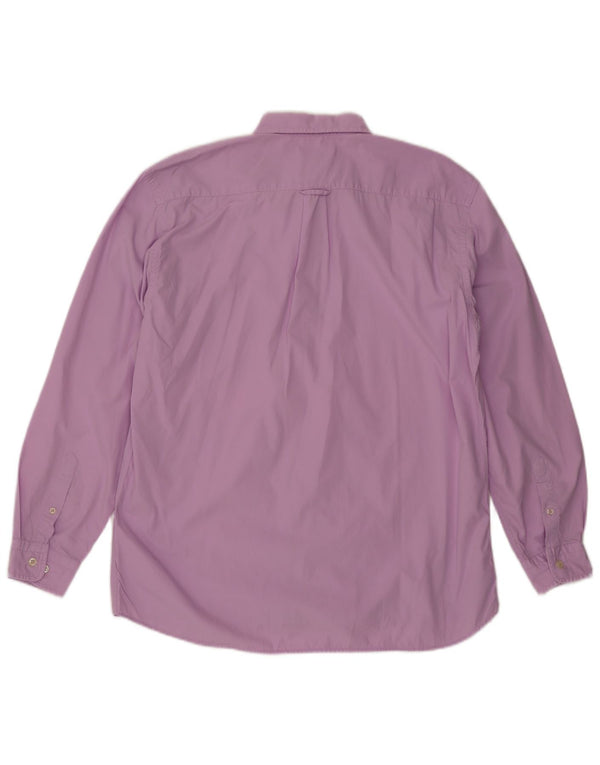 Gant Herre Phoenix Regular Fit Shirt Large Purple Bomuld Classic
