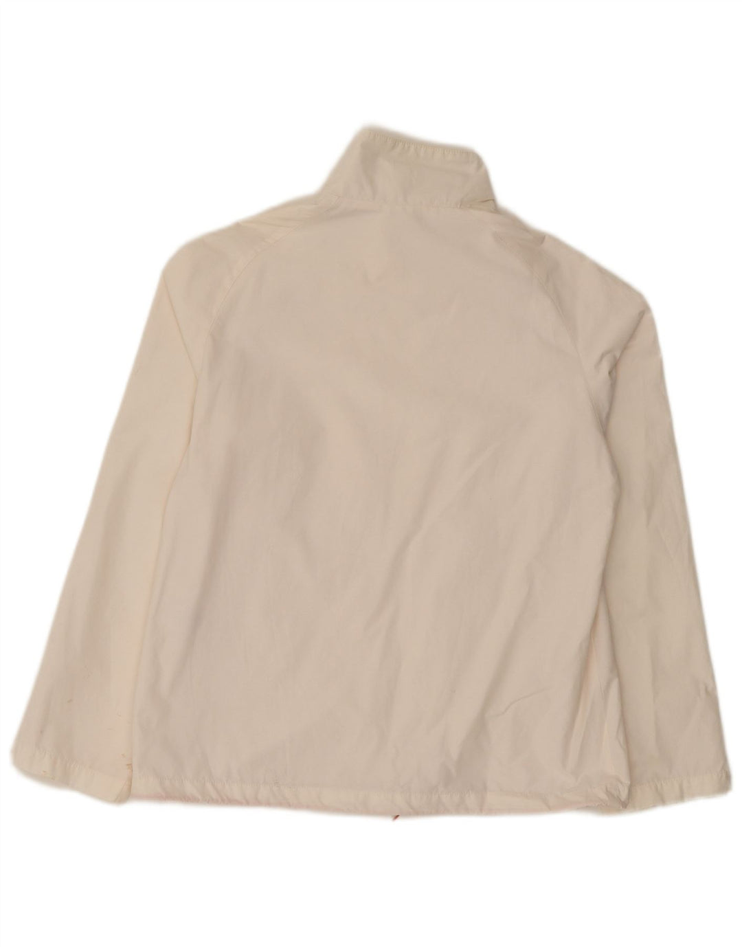 Sergio Tacchini Dame Windbreaker Jacket UK 14 Medium White Bomuld