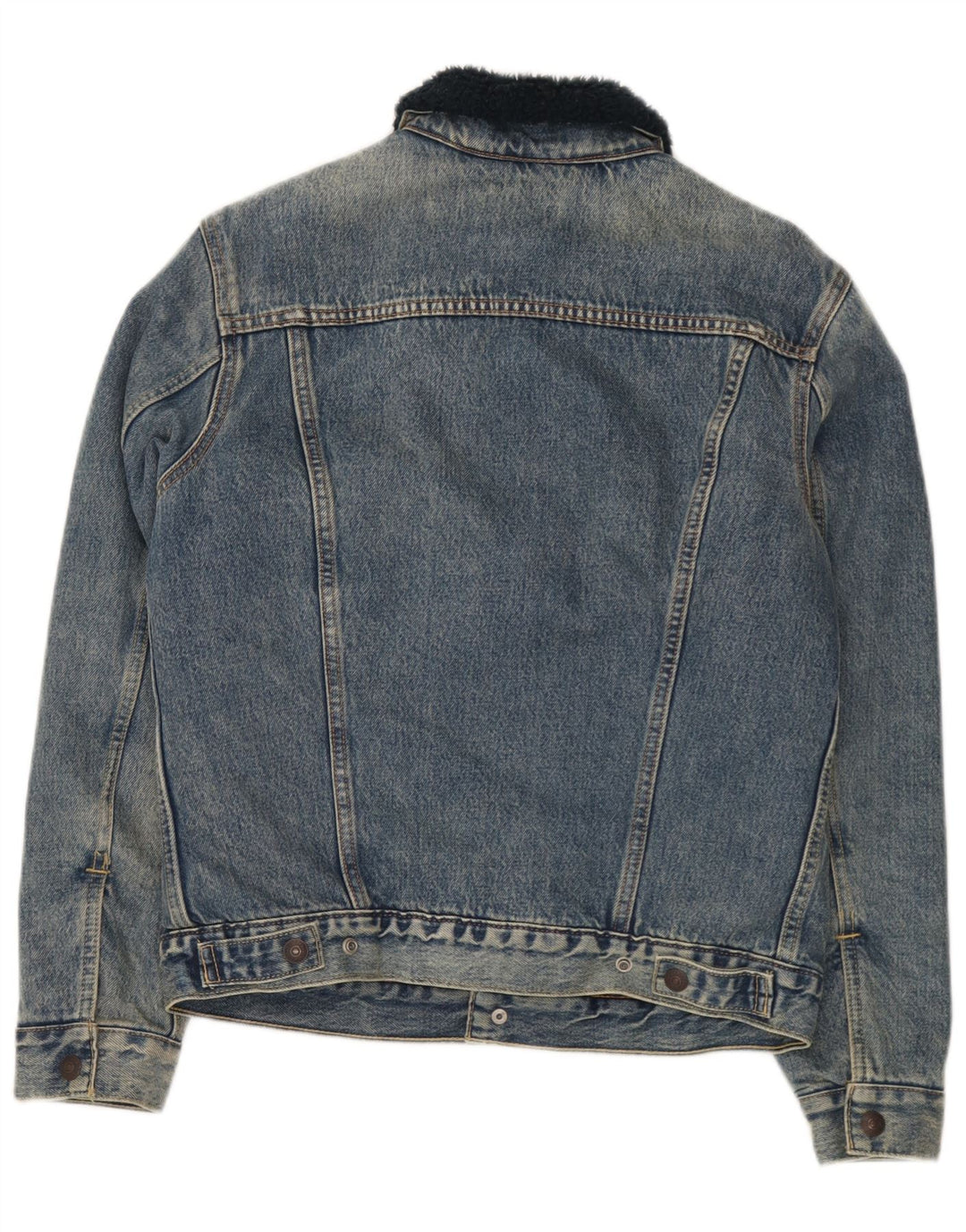Levi's Sherpa denimjakke til mænd DK 36 Lille blå bomuld