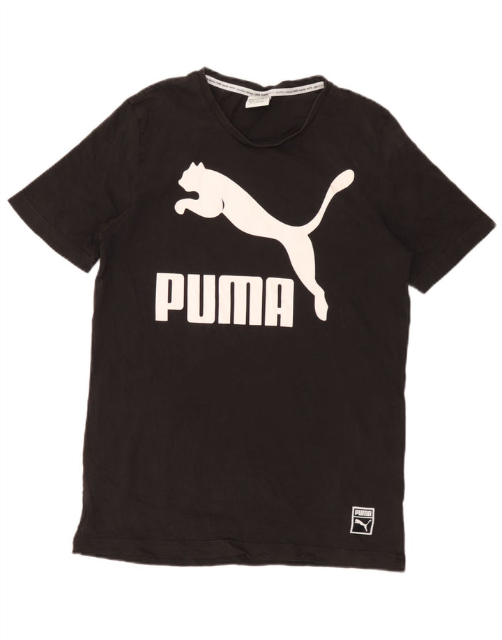 Puma Herre Grafisk T-Shirt Top Lille Sort