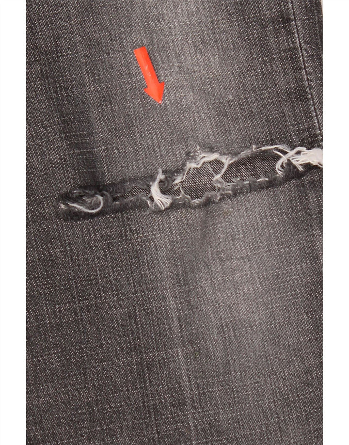 Levi's Womens 505 Distressed Straight Jeans US 6 Medium W30 L32 Grå