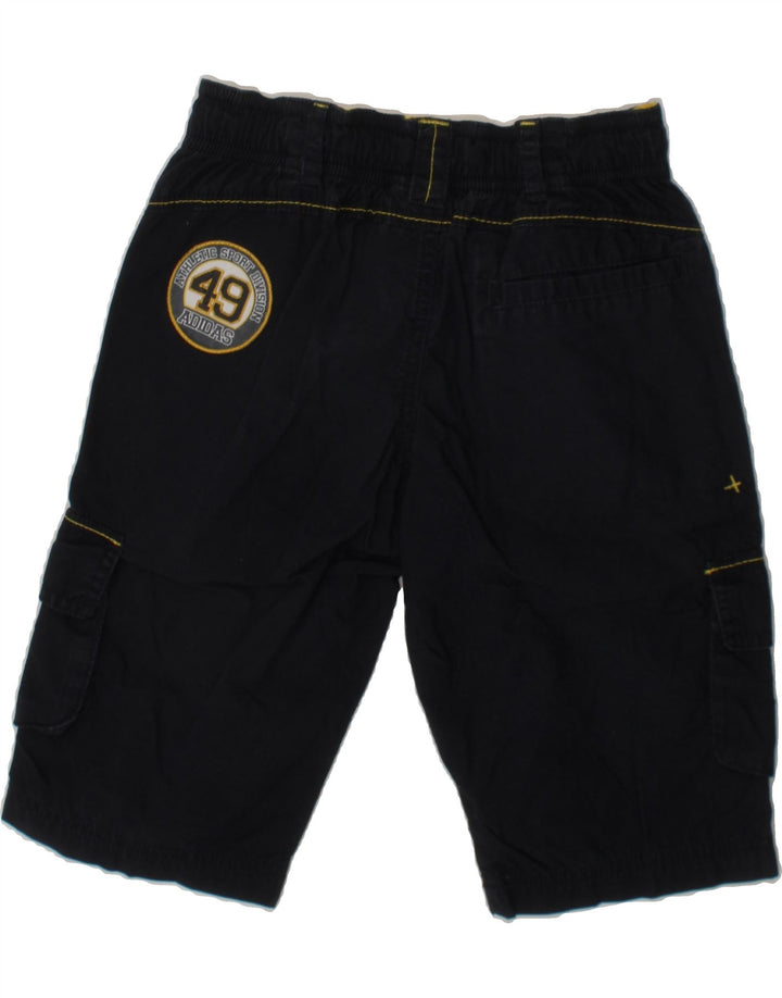 ADIDAS Boys Cargo Shorts 4-5 Years W22  Navy Blue Polyester Vintage Adidas and Second-Hand Adidas from Messina Hembry 