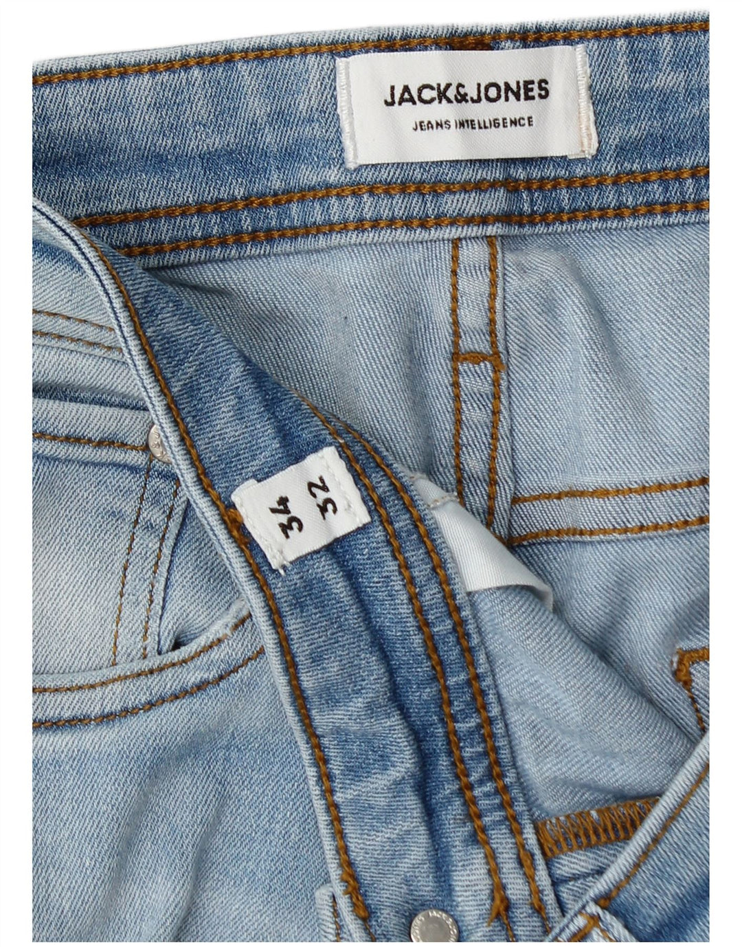Jack & Jones Herre Slim Jeans W34 L30 Blå Bomuld