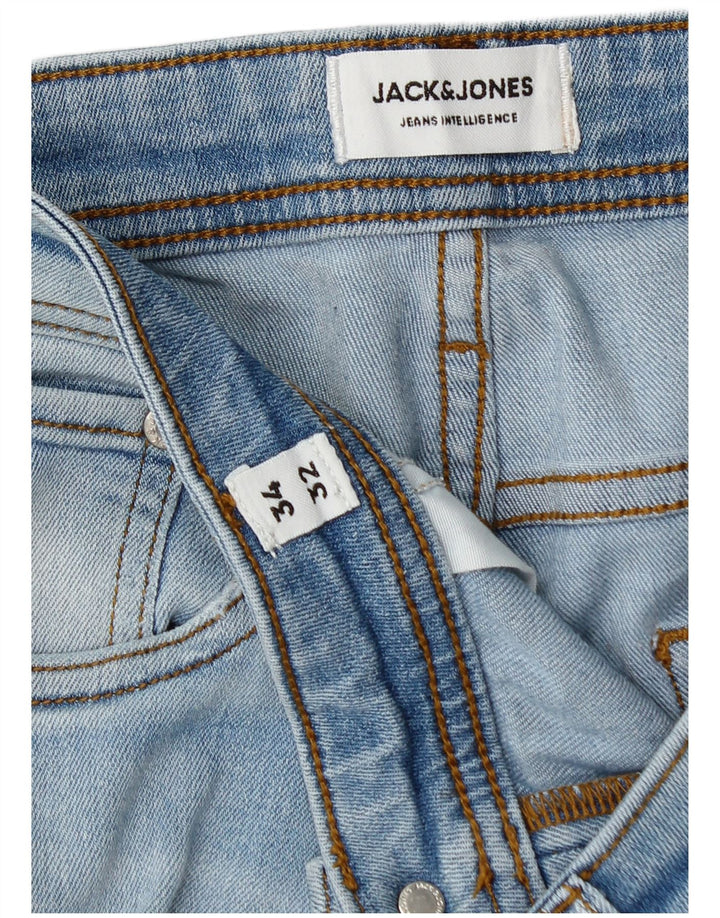 Jack & Jones Herre Slim Jeans W34 L30 Blå Bomuld