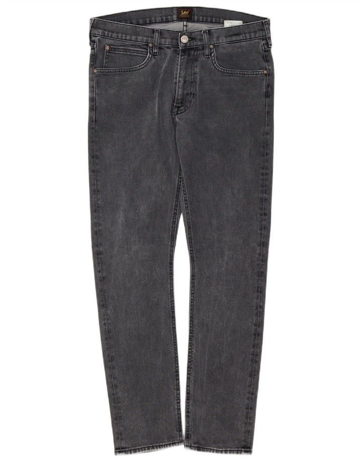 Lee Herre Luke Slim Jeans W33 L30 Grå Bomuld