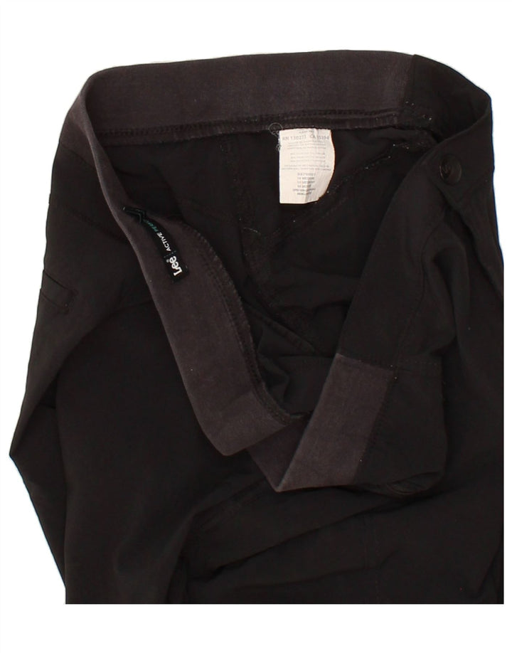 LEE Womens Bermuda Shorts US 14 XL W34  Black Polyester Vintage Lee and Second-Hand Lee from Messina Hembry 