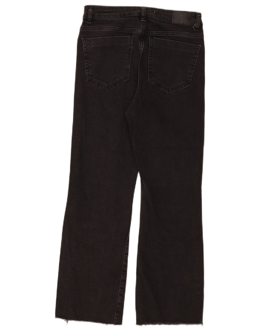 Zara Dame Straight Jeans EU 38 Small W28 L26 Sort