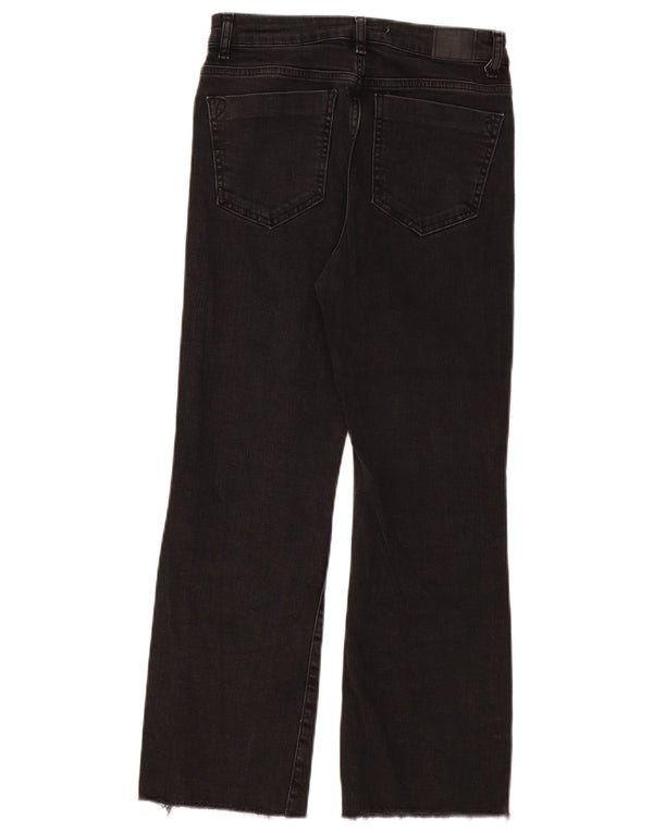 Zara Dame Straight Jeans EU 38 Small W28 L26 Sort