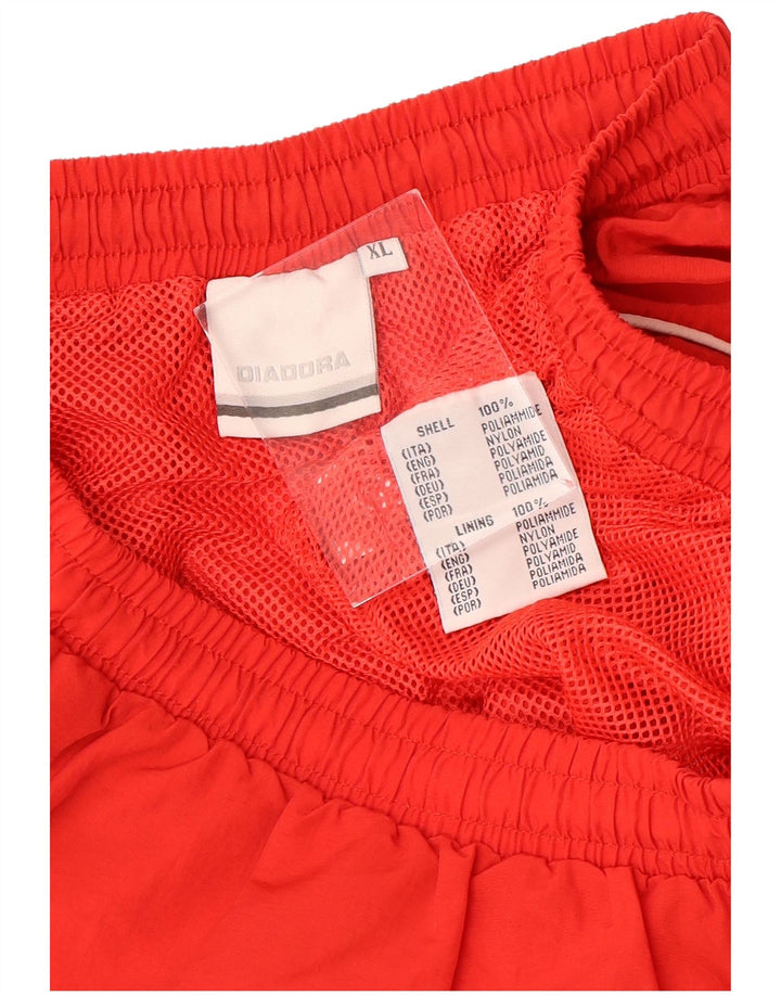 Diadora Herre Sportshorts XL Rød Nylon