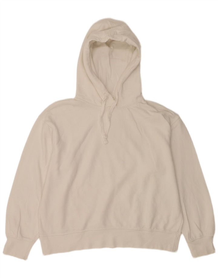 Zara Dame Oversized Hoodie Jumper UK 16 Large White