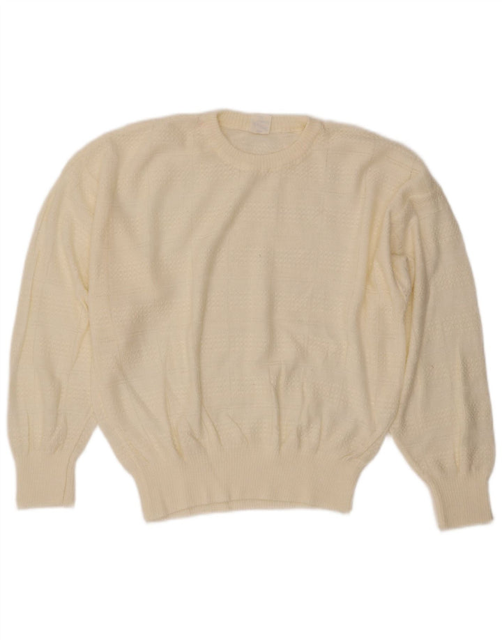 Apart Dame sweater med rund hals EU 44 XL Off White