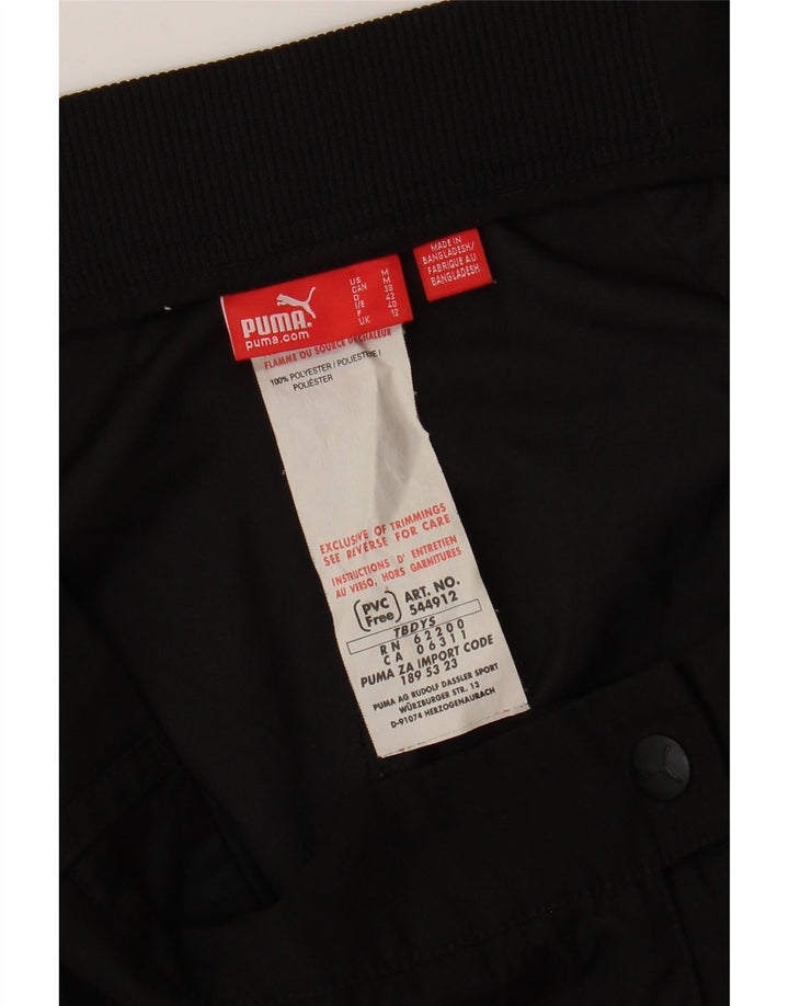 PUMA Bermuda-shorts til kvinder UK 12 Medium W30 Sort polyester