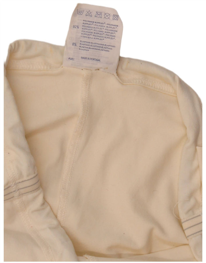 Champion Womens Flare træningsdragt Bukser UK 12 Medium Off White Polyamid
