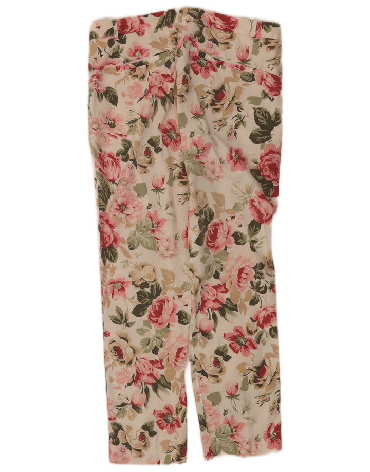 Halvfjerds kvinders cropped bukser IT 44 Medium W30 L26 Flerfarvet blomster