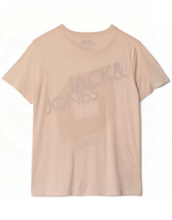 Jack & Jones Herre grafisk T-shirt Top Medium Hvid Bomuld
