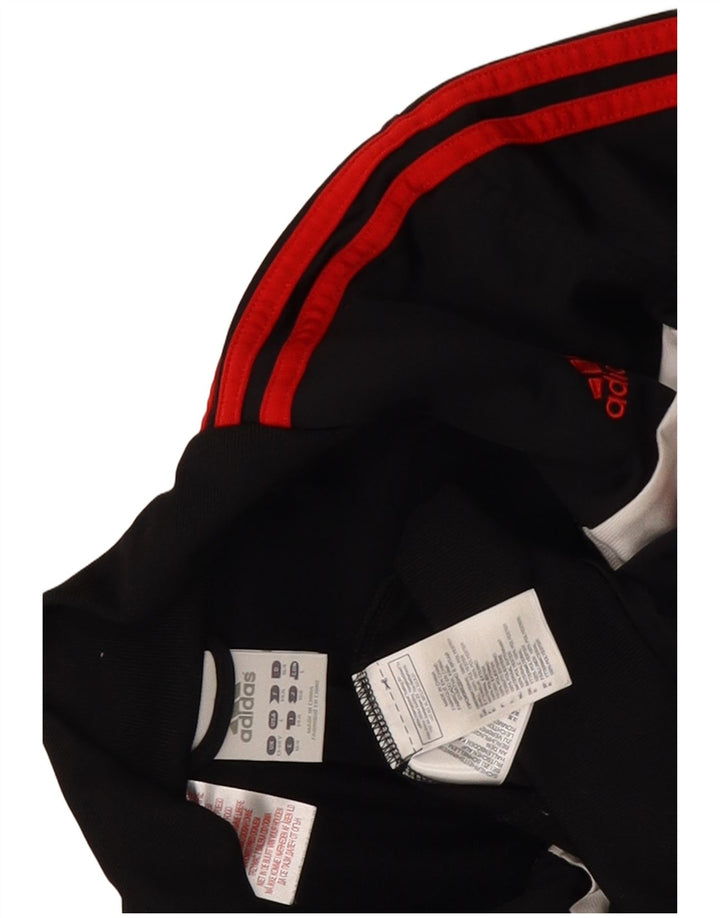 Adidas Boys Full Tracksuit 13-14 år Sort Colourblock Polyester