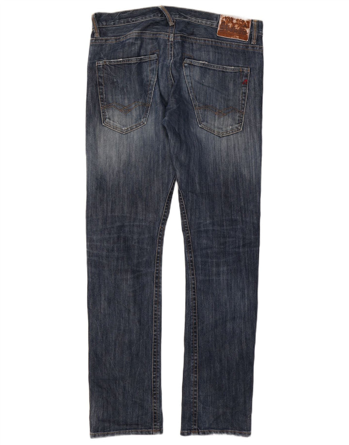 Replay Herre Slim Jeans W32 L32 Blå Bomuld