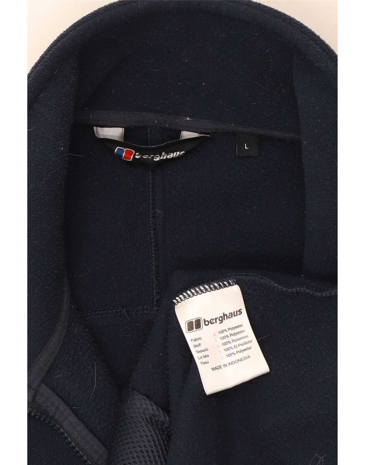 Berghaus Herre Liner Fleece Jakke UK 40 Large Navy Blue Polyester