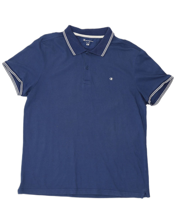 CHAMPION Herre Easy Fit Polo Shirt XL Blå