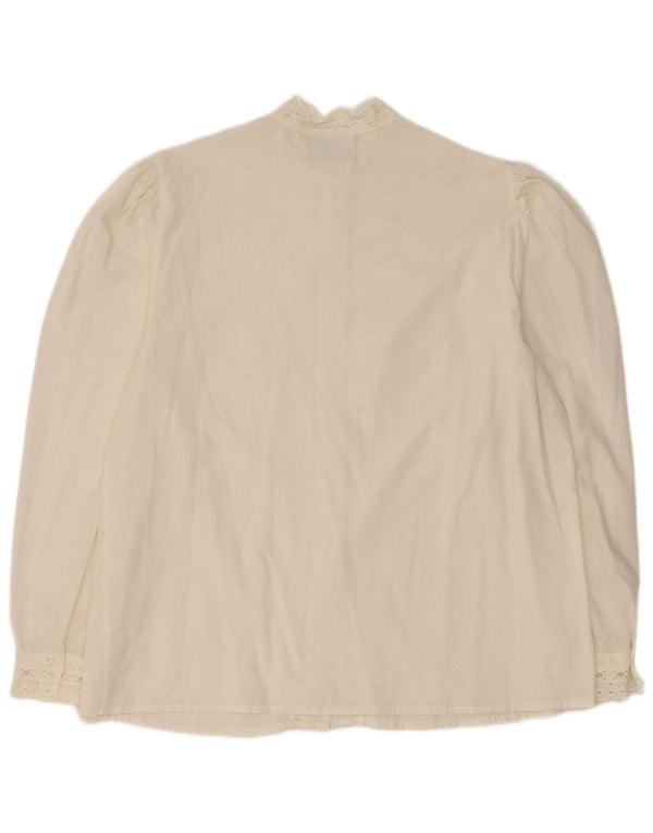 MEICO skjortebluse til kvinder EU 44 XL Hvid blomster