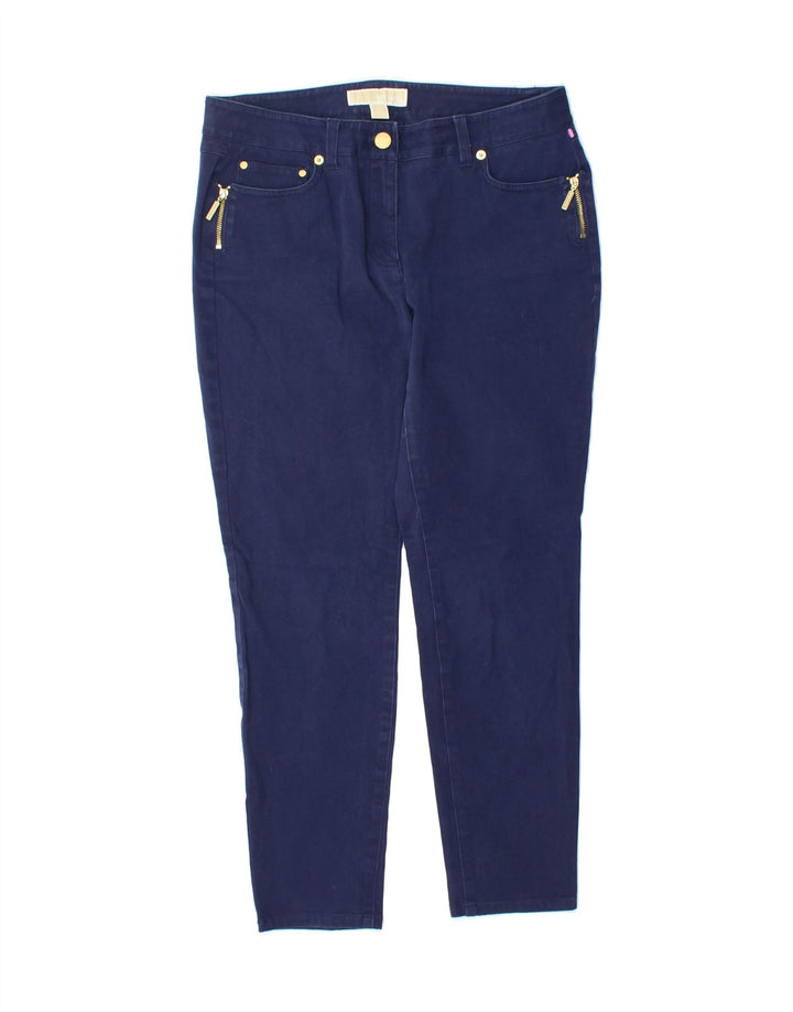 MICHAEL KORS Womens Skinny Jeans US 8 Medium W28 L27 Navy Blue Vintage Michael Kors and Second-Hand Michael Kors from Messina Hembry 