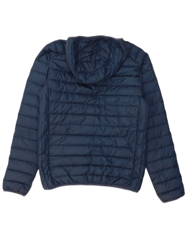 ELLESSE Herre hættepolstret jakke UK 36 Small Navy Blue Polyester