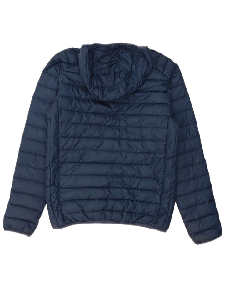 ELLESSE Herre hættepolstret jakke UK 36 Small Navy Blue Polyester