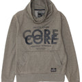 Jack & Jones grafisk sweatshirt til mænd, lille grå flækket bomuld