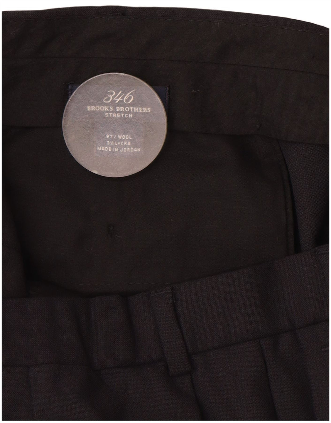 Brooks Brothers Herre 346 Pegged Suit Bukser W36 L32 Marineblå Uld