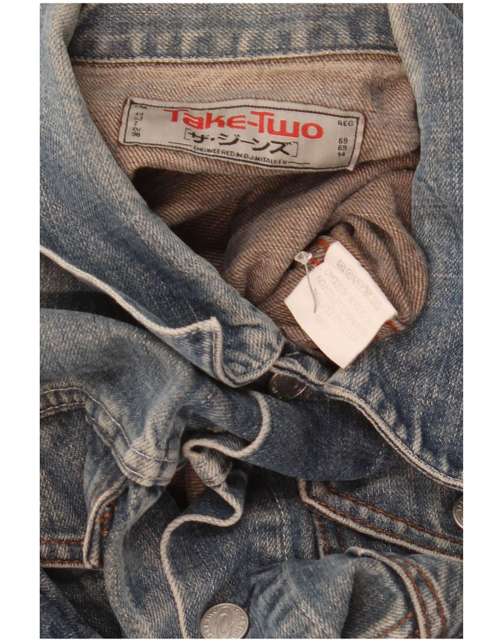 Take Two Herre denimjakke UK 40 Large Blue Cotton