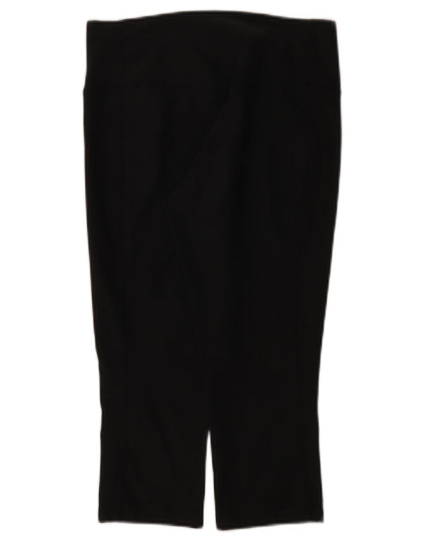 Nike Dame Dri Fit Capri Leggings UK 8 Small Black Polyester