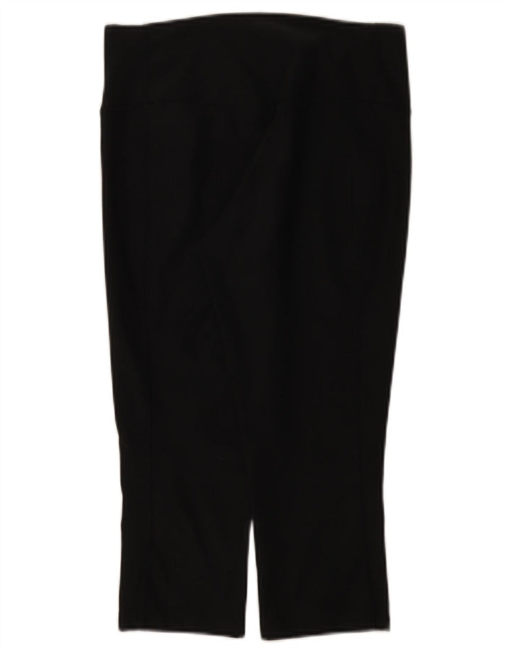 Nike Dame Dri Fit Capri Leggings UK 8 Small Black Polyester