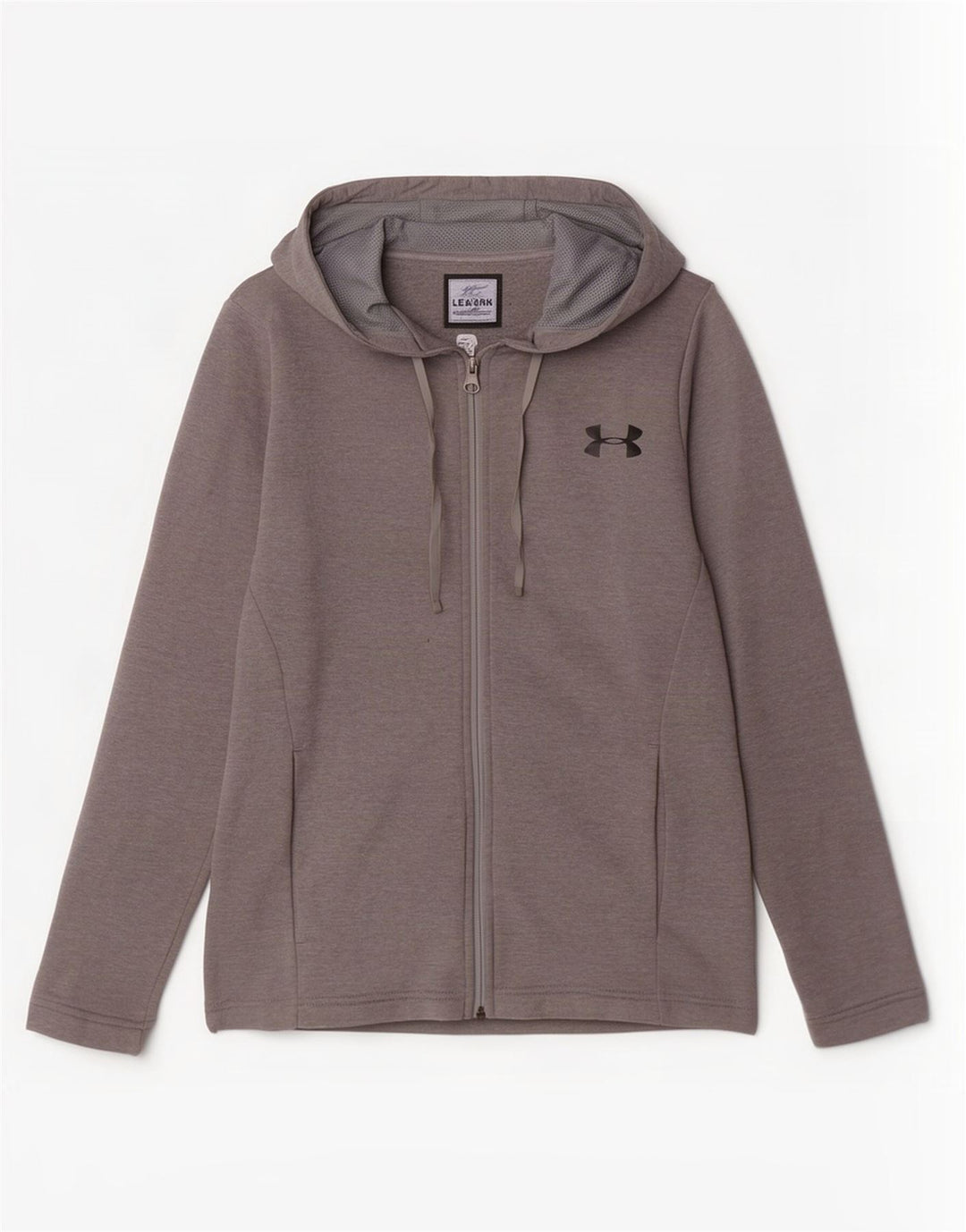 Under Armour Herre Cold Gear Hættetrøje med lynlås lille grå polyester