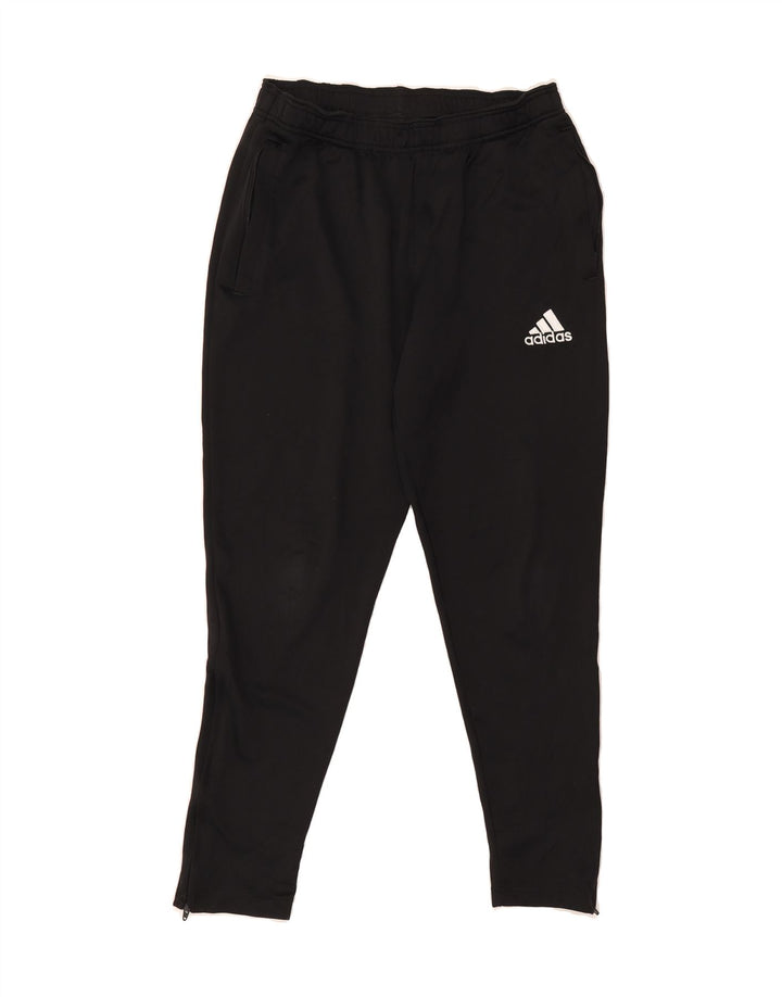 ADIDAS Womens Climalite Tracksuit Trousers UK 14 Medium Black Polyester Vintage Adidas and Second-Hand Adidas from Messina Hembry 