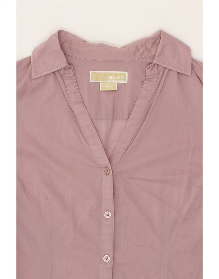 MICHAEL KORS Womens Shirt US 4 Small Pink Cotton Vintage Michael Kors and Second-Hand Michael Kors from Messina Hembry 