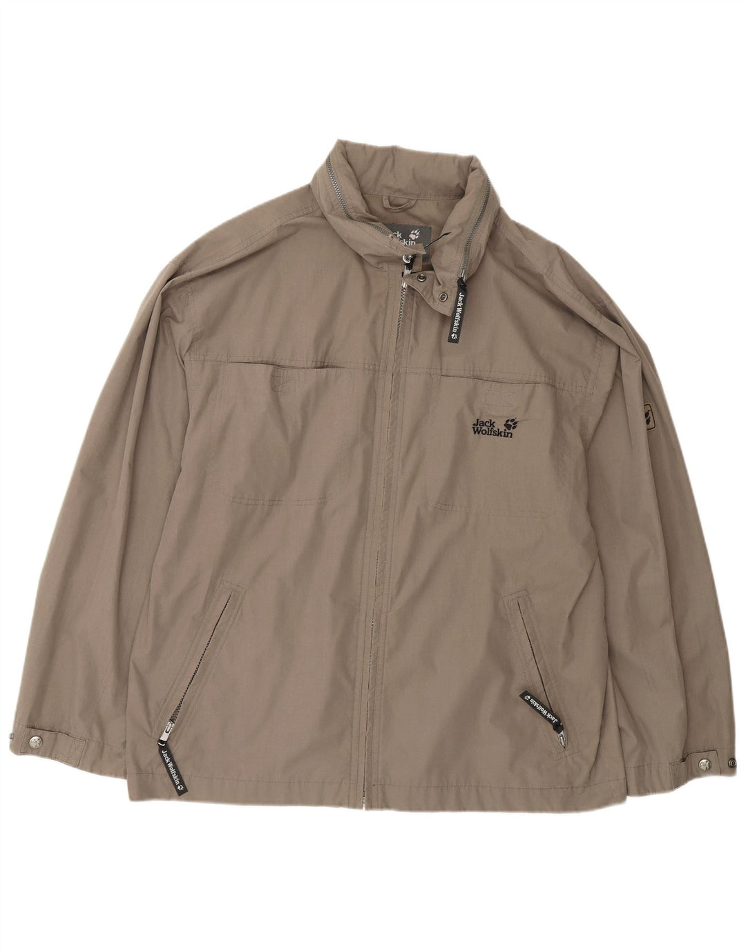 Jack Wolfskin Herre Hooded Utility Jacket UK 40 Large Grey Polyester