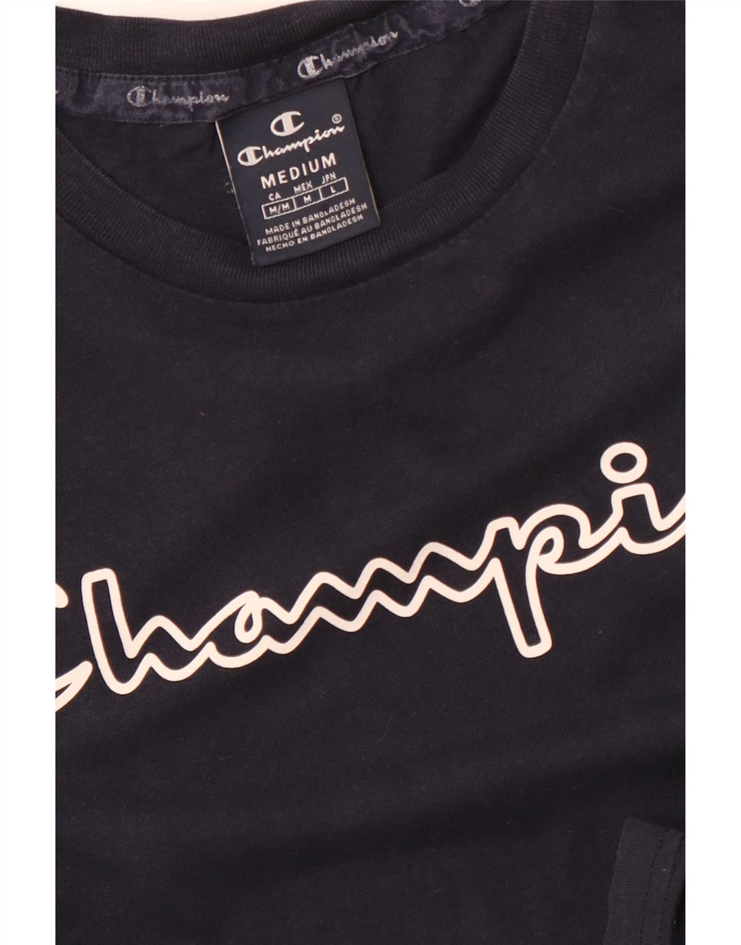 CHAMPION Grafisk T-shirt til mænd, medium marineblå