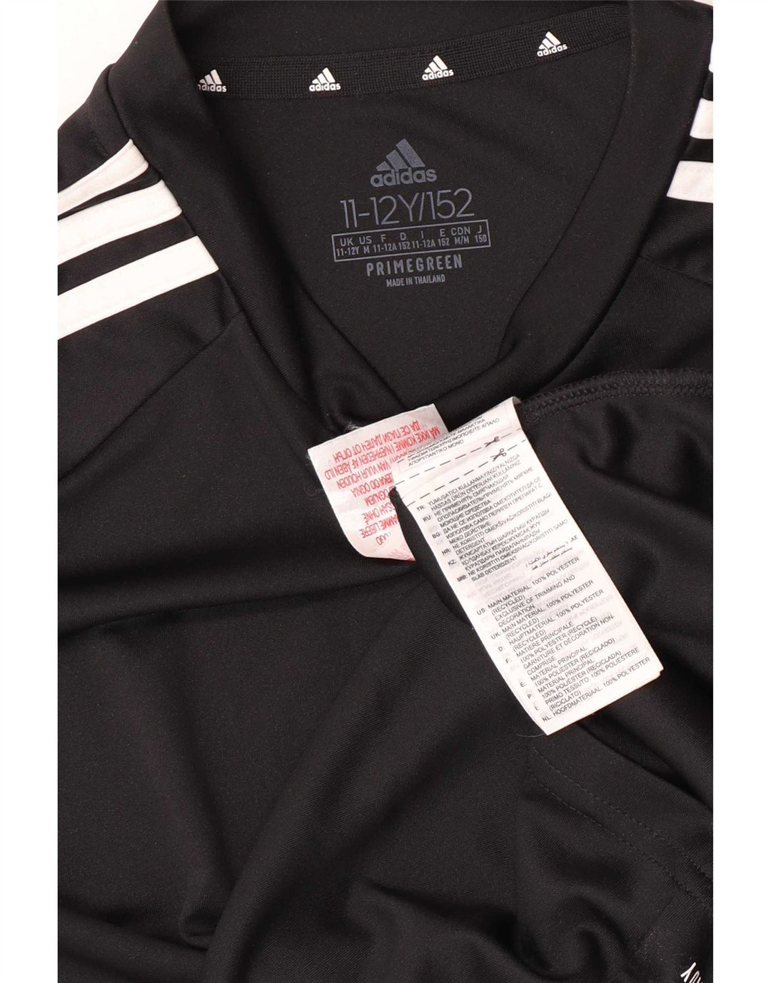 Adidas Boys Aeroready Regular T-Shirt Top 11-12 År Sort Polyester