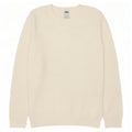 Zara Herre sweater med rund hals, mellem hvid bomuld